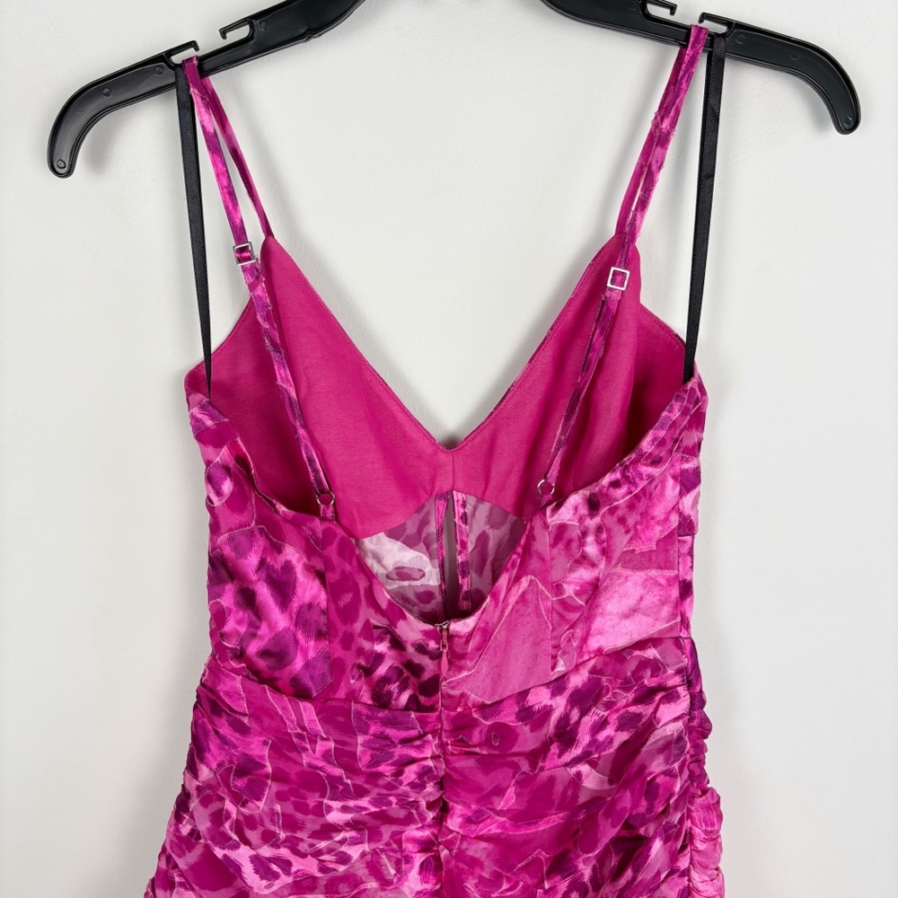 NBD Sheila Mini Dress in Bubblegum Pink Leo Size S - Picture 4 of 11